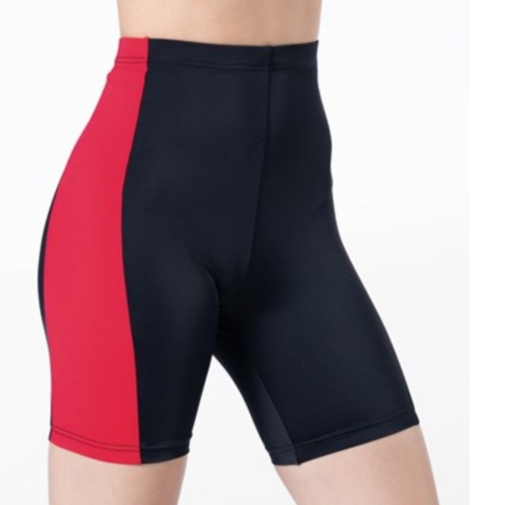 NEW Weissmans red and black bike shorts